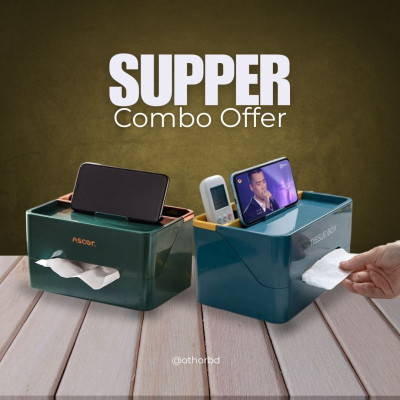 2 pcs Tissue Box Combo