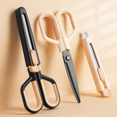 2 in 1 All-Purpose Office Scissors With Cover