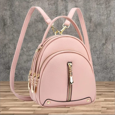 Women's Shoulder / Backpack /crossbody Bag (Pink)